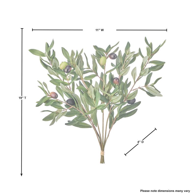 Olive Leaf Bundle X6 19"