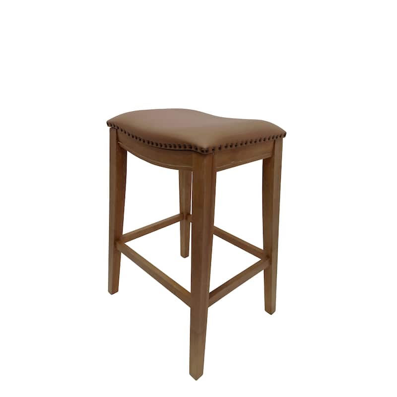 Carolina Living Sawyer 30" Saddle Barstool - Set of 2