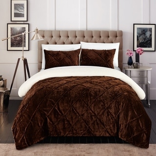 Chic Home 3-Piece Chiara Bed-In-A-Bag Brown Comforter Set