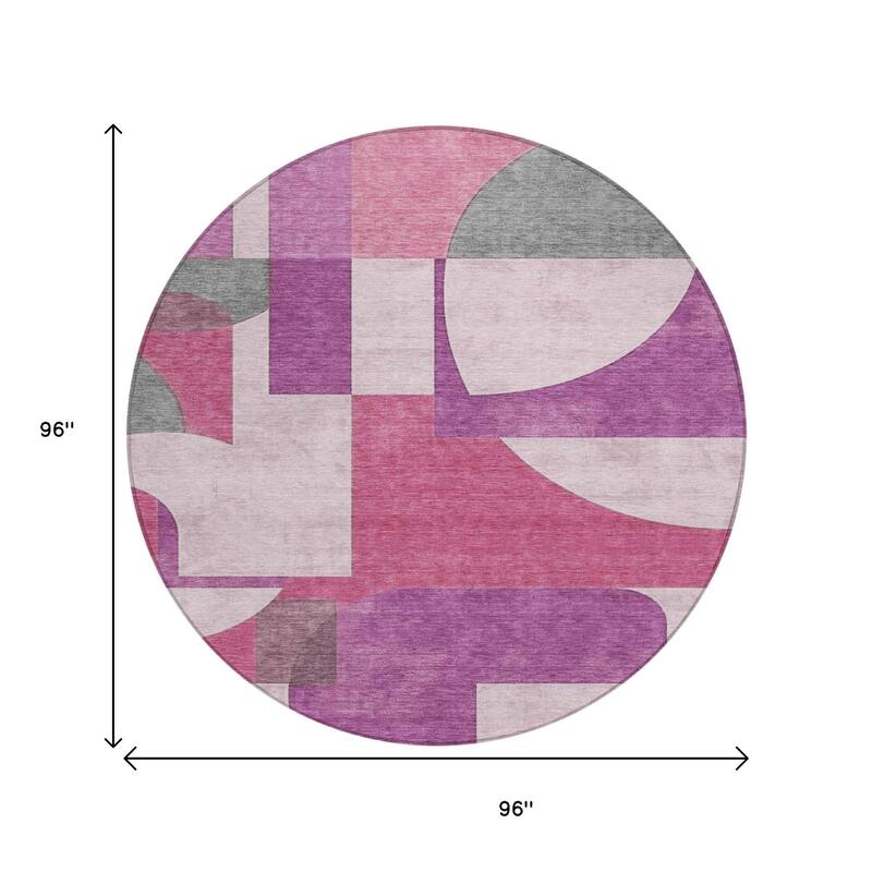 HomeRoots Geometric Modern Rectangle Outdoor Rug