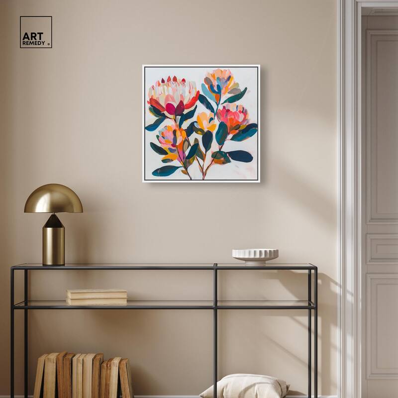 Contemporary Flora I Canvas by Art Remedy