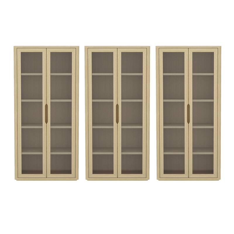 Manhattan Comfort Rivington Modern 38 In Bookcase Cabinet