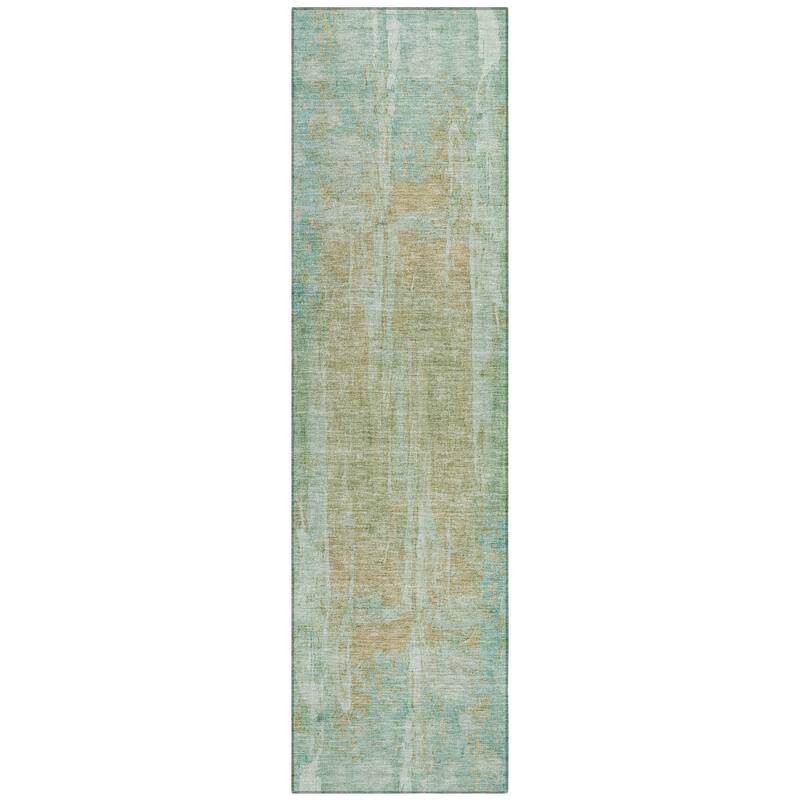Machine Washable Indoor/ Outdoor Vintage Ombre Chantille Rug
