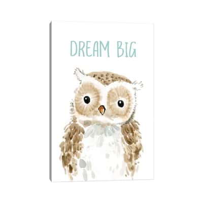 iCanvas "Dream Big Owl" by Carol Robinson Canvas Print