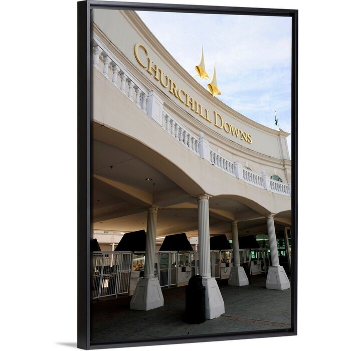 Churchill Downs And Kentucky Derby Museum Louisville Ky Black Float Frame Canvas Art Churchill Downs And Kentucky Derby Museum Louisville Ky Black Float Frame Canvas Art