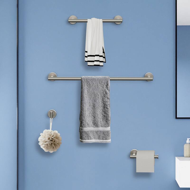 Topcraft Wall Mounted Stainless Steel Bathroom 8 Piece Hardware Set