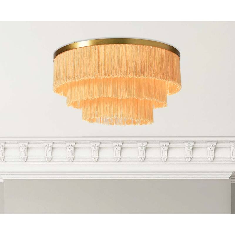 Flush Mount Fringe Light Fixture
