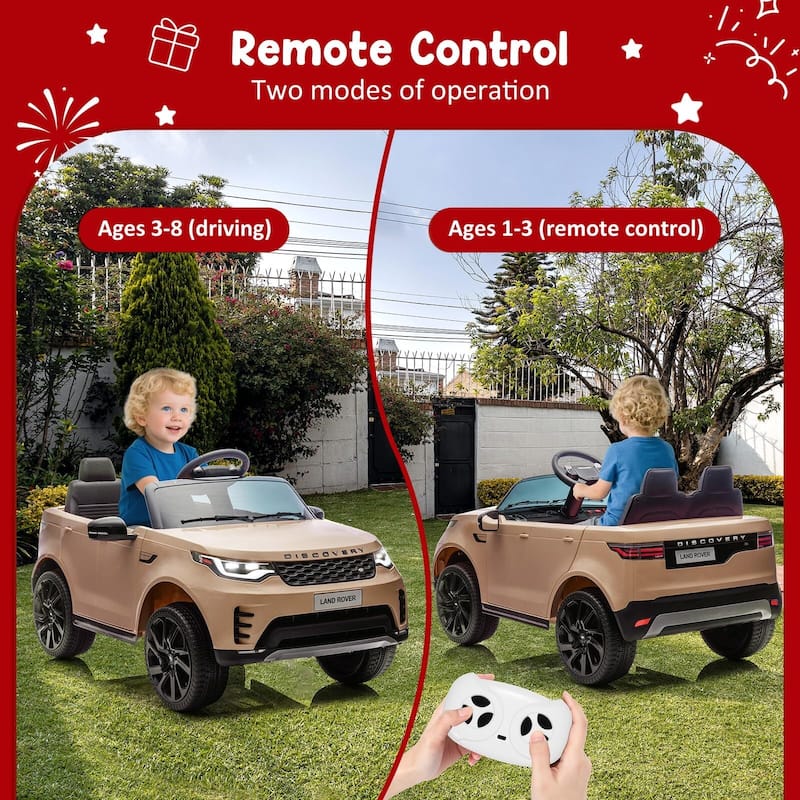 12V Licensed Land Rover 2 Seater Ride on Car for Kids