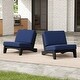 preview thumbnail 92 of 102, Beach-Style Outdoor Teak Club Chair Set Loveseate with Plush All-Weather Cushions