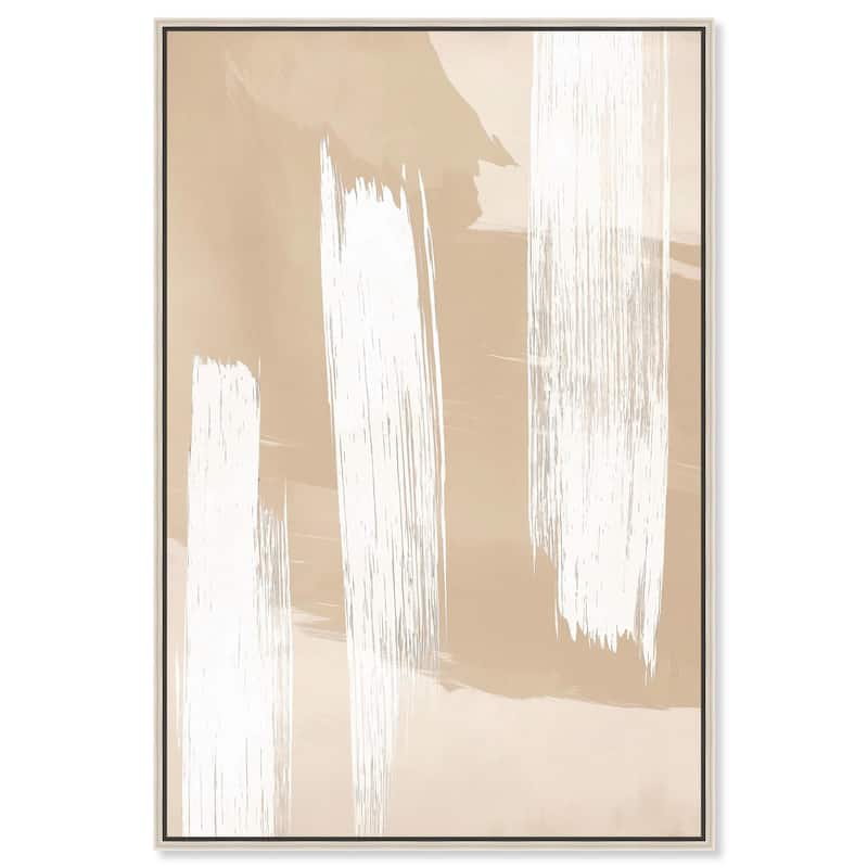 Gestural Grains I Canvas by Art Remedy - 10" x 15" - Silver