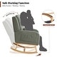 preview thumbnail 26 of 66, HOMYKA 27.5" Wide Rocking Chair for Nursery