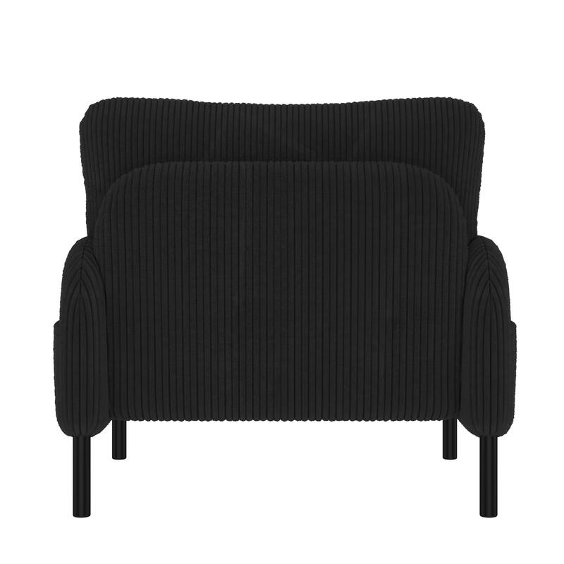 Comfortable Monochrome Single Person Wide Seat Chair, Suitable For Living Rooms And Bedrooms