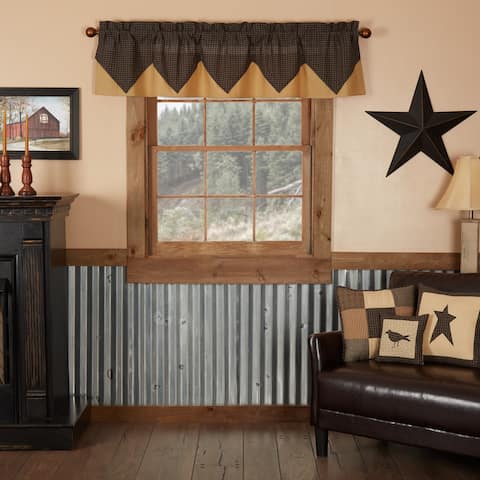 Kettle Grove Plaid Valance Layered 16x72 - Valance 16x72