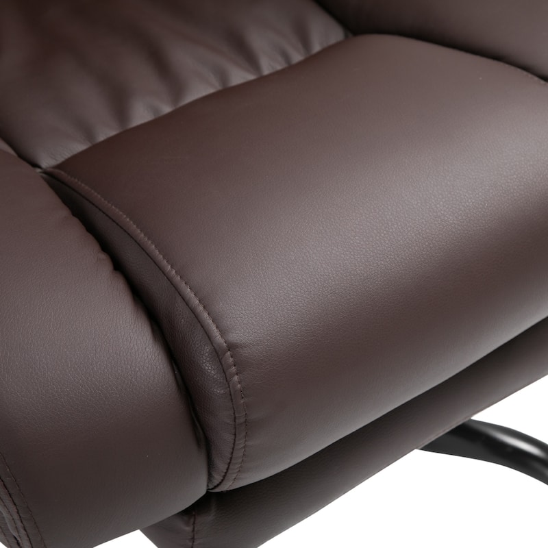 Vinsetto Office Desk Chair Recliner, Height Adjustable Movable Lumbar Support with 6-Point Vibrating Massage