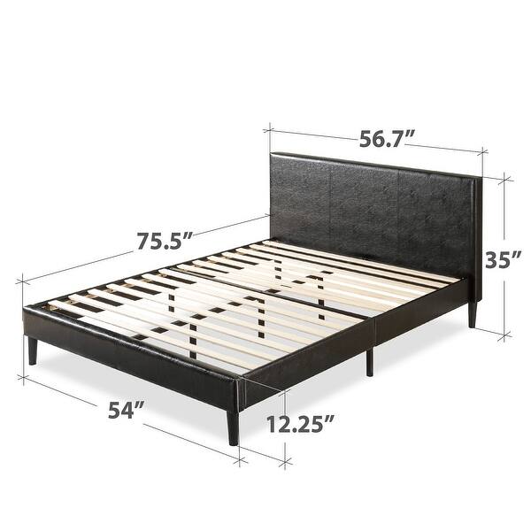 Priage by Zinus Faux Leather Platform Bed Frame Bed Bath & Beyond