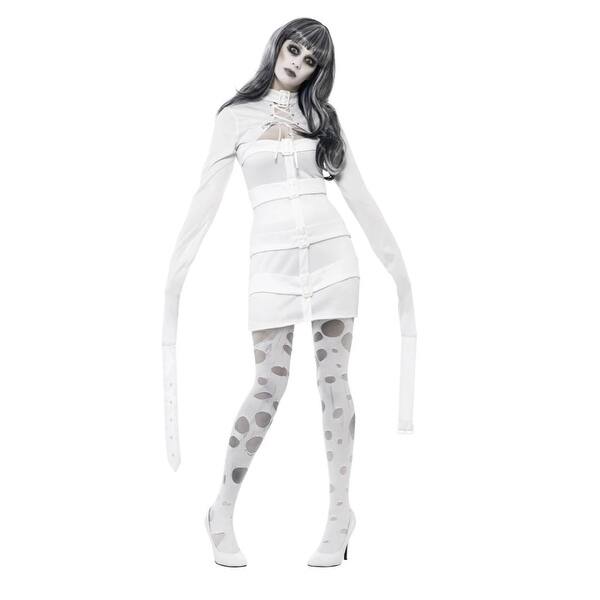 Shop 40 White Sexy Straitjacket Small Women Fancy Dress Halloween