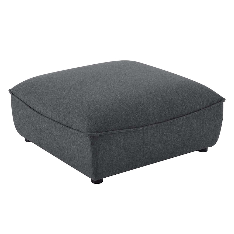 Modway Comprise Sectional Sofa Ottoman, Charcoal - Charcoal