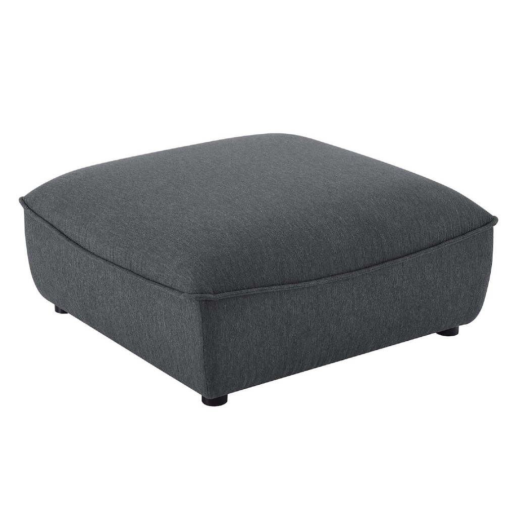 Modway Comprise Sectional Sofa Ottoman, Charcoal