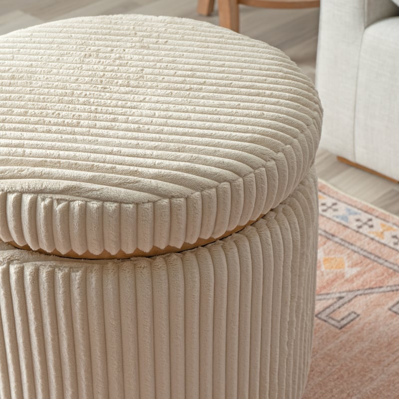 Rue Sherpa/Corduroy Storage Ottoman