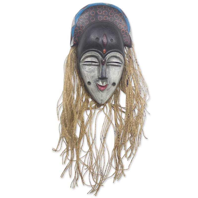 Novica Handmade Teke African Wood Mask