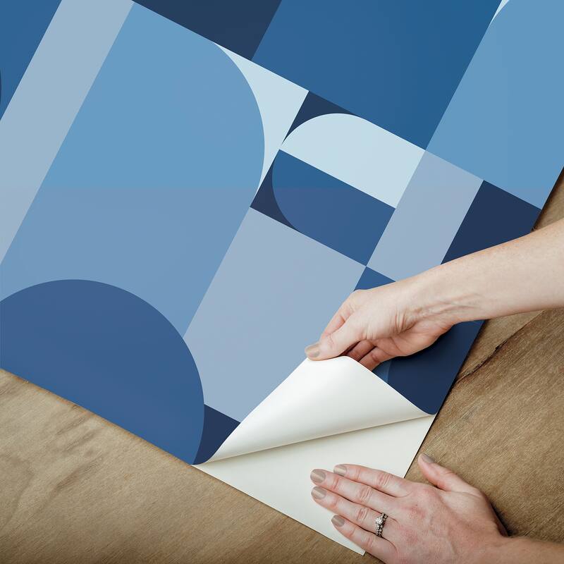 Very Gay Paint Boxanne Blue Peel and Stick Wallpaper