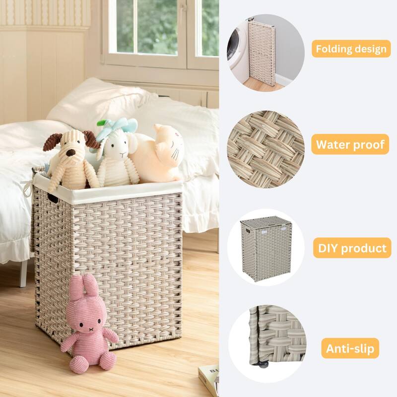 GDFStudio - Ethan Monroe Laundry Hamper Set - Versatile and Stylish Storage Solution