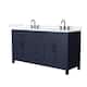Option Dark Blue / White Quartz Top / Matte Black