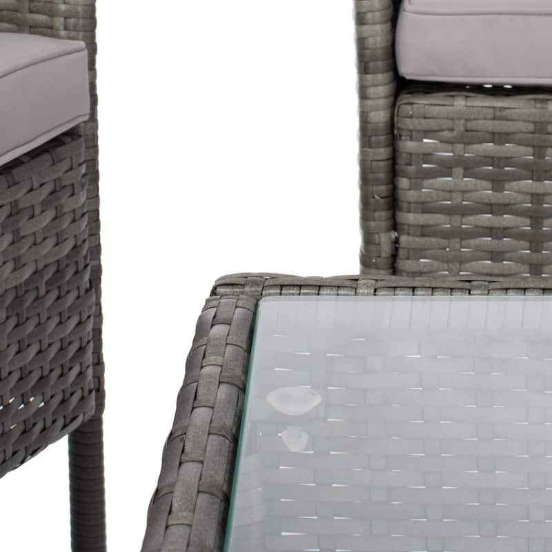 SAFAVIEH Outdoor Abdul 4-Piece Patio Set