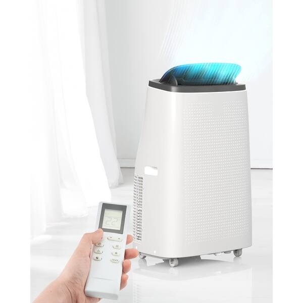 slide 2 of 3, 14000btu Air Conditioner Portable for Room up to 700 Sq. Ft Grey