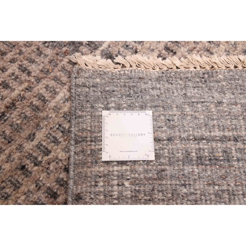 ECARPETGALLERY Hand-knotted Tangier Tan Wool Rug - 8'3 x 10'1
