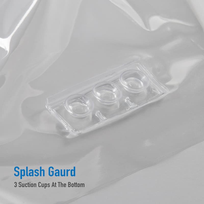 Bath Bliss Splash Guard Shower Liner in Clear