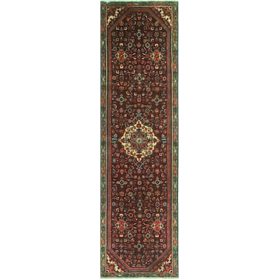 Fine Vintage Distressed Tanyeli Charcoal/Ivory Runner - 2'7" x 9'2"