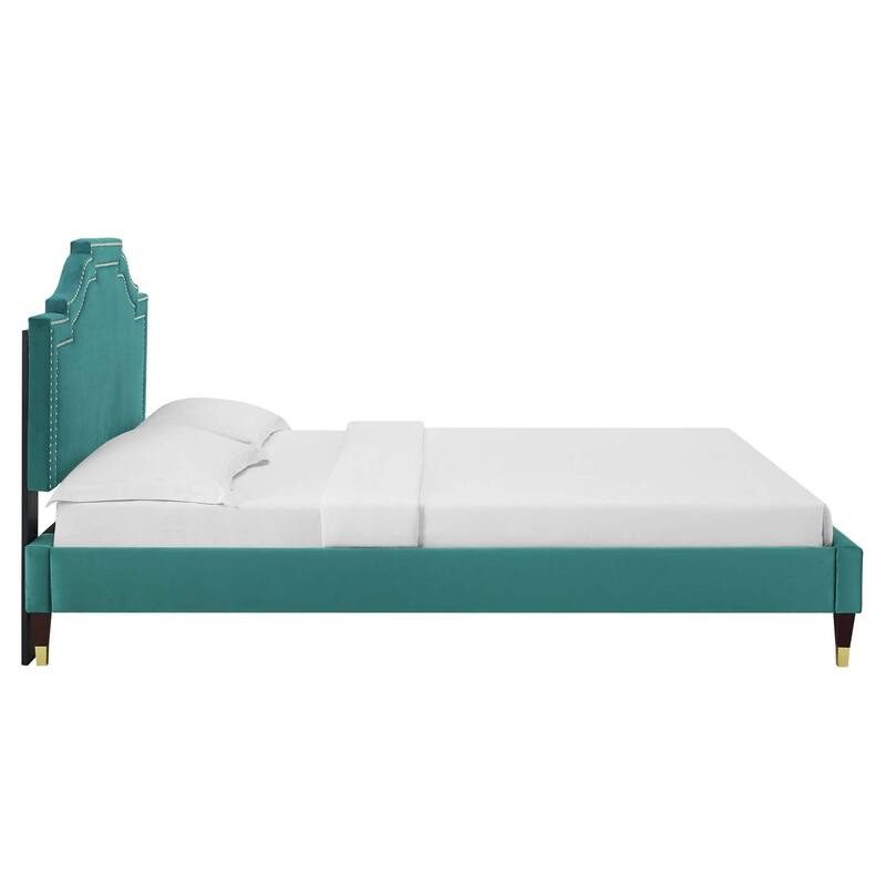 Adelaide Performance Velvet King Platform Bed