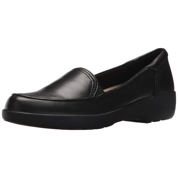 Shop Easy Spirit Womens Karin Leather Closed Toe Loafers