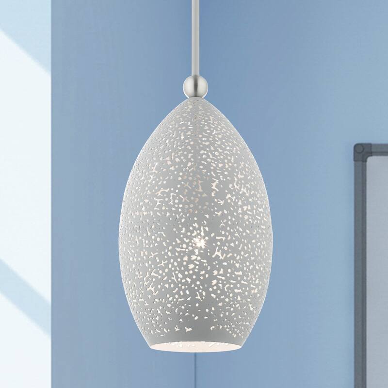 Livex Lighting Charlton Single Light 9" Wide Mini Pendant