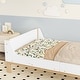 preview thumbnail 23 of 32, Wooden platform bed with headboard and footboard