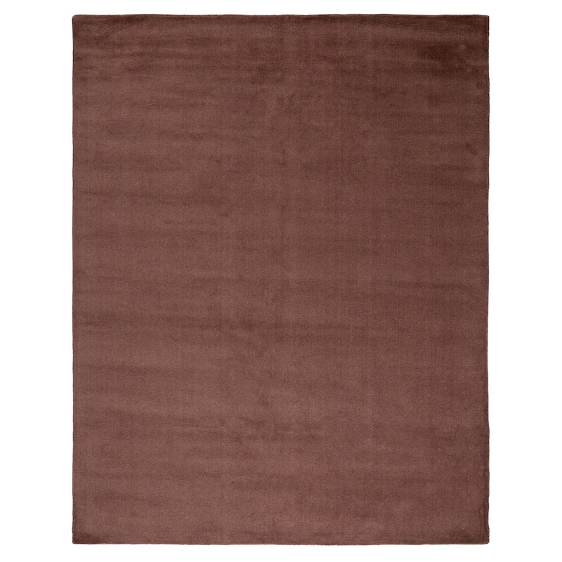 SAFAVIEH Handmade Himalaya Colorweave Plaid Modern Wool Rug - 9' x 12' - Brown