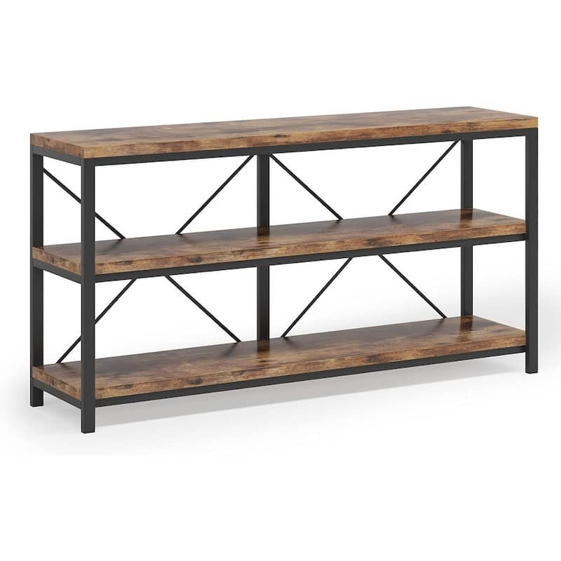 Extra Long Sofa Console Table with Storage for Entryway