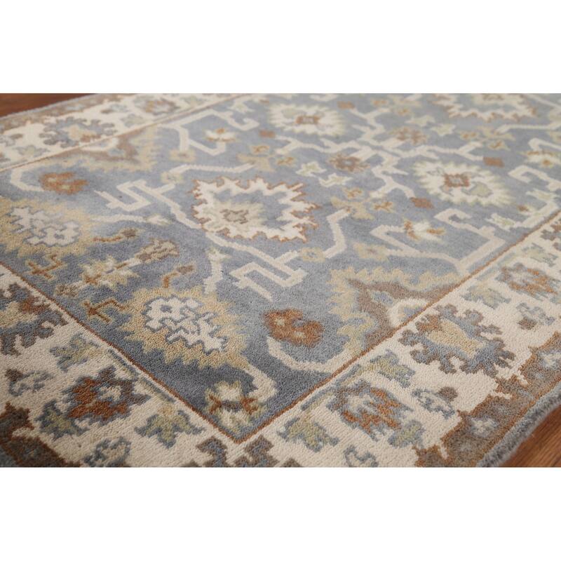 All-Over Oushak Indian Accent Rug Handmade Wool Carpet - 3'3"x 5'5"