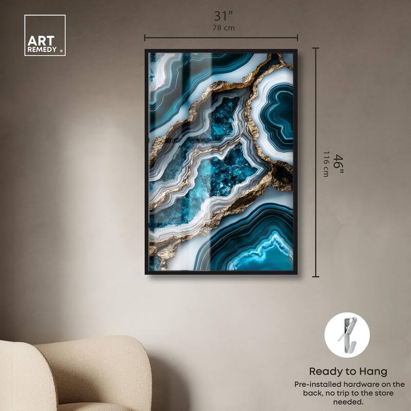 Teal Tides Treasure II Shadowbox by Art Remedy