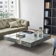JASIWAY Light Luxury Sintered Stone Square Coffee Table - Bed Bath ...
