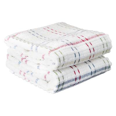 Royale Check Paprika Cotton Kitchen Towels (Set of 2)