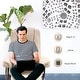 preview thumbnail 45 of 50, MCombo Set of 2 Swivel Recliner with Ottoman, Vibration Massage Lumbar Pillow