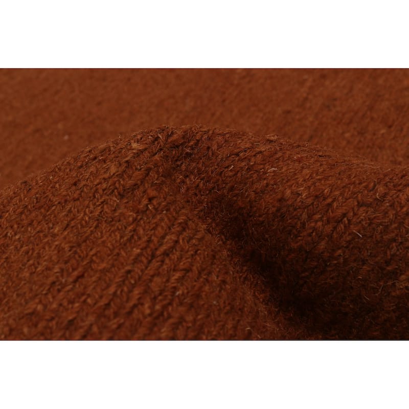 ECARPETGALLERY Flat-Weave Natural Brown Wool Tapestry Kilim - 6'8 x 9'10
