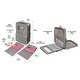 preview thumbnail 4 of 9, Badger Basket Pack Pretty Double Doll Carrier with 2 Sleeping Bags for 18-inch Dolls -Gray/Stars