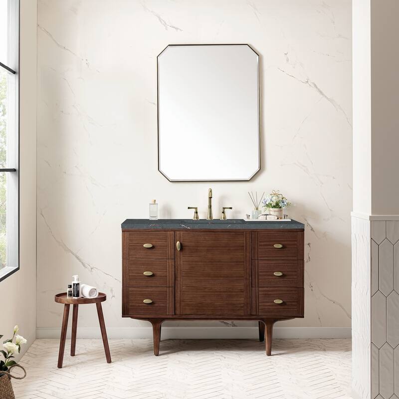 James Martin Vanities 670-V48-FPBL Amberly 48" Wall Mounted or Free