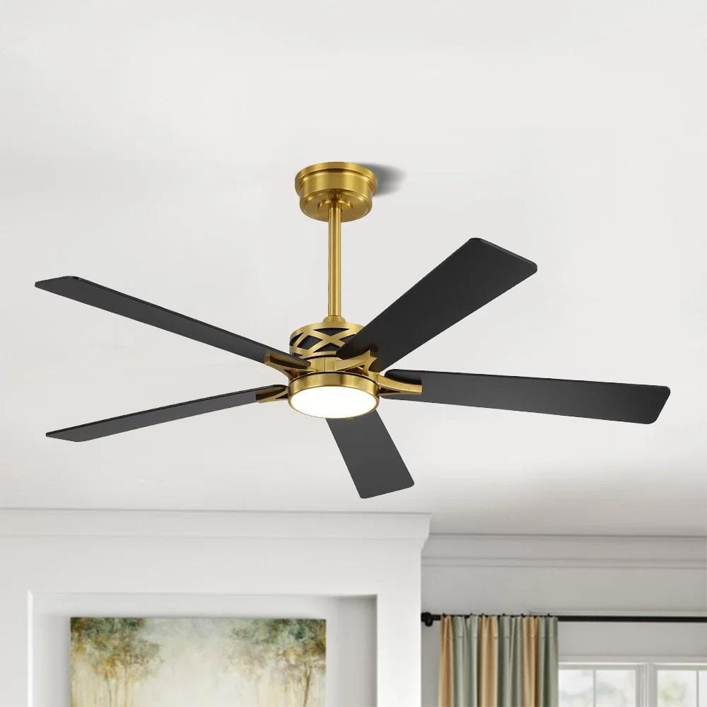 MLiAN 5-Blades DC Motor Indoor Smart Ceiling Fan with Light and Remote
