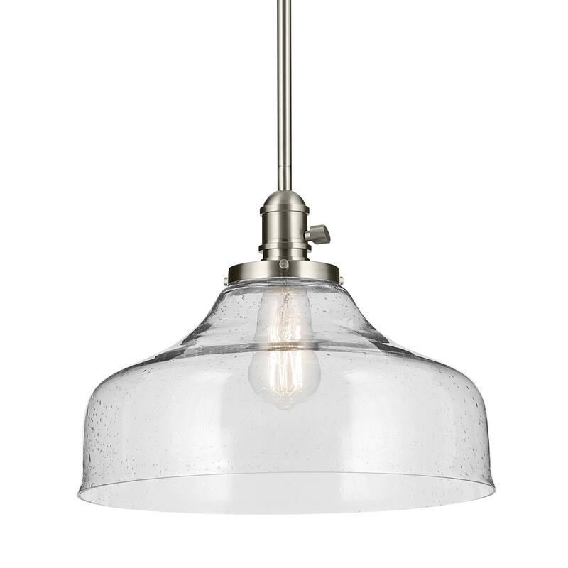 Kichler Lighting Avery 1-Light Pendant Light with Seeded Glass
