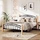 preview thumbnail 1 of 10, Queen Size Bed Frame with Headboard,Platform Bed Frame,Wooden Slat Support,No Box Spring Needed,Underbed Storage Space Full