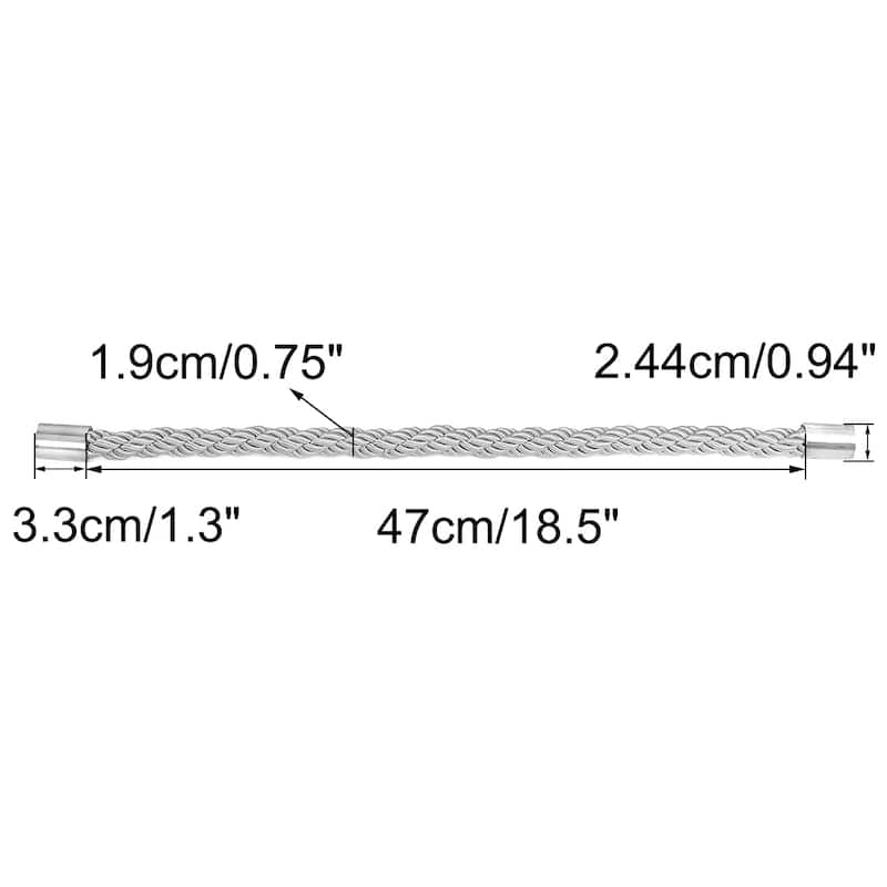 2pcs Magnetic Curtain Tieback Holdback Decorative Curtain Holders - Gray